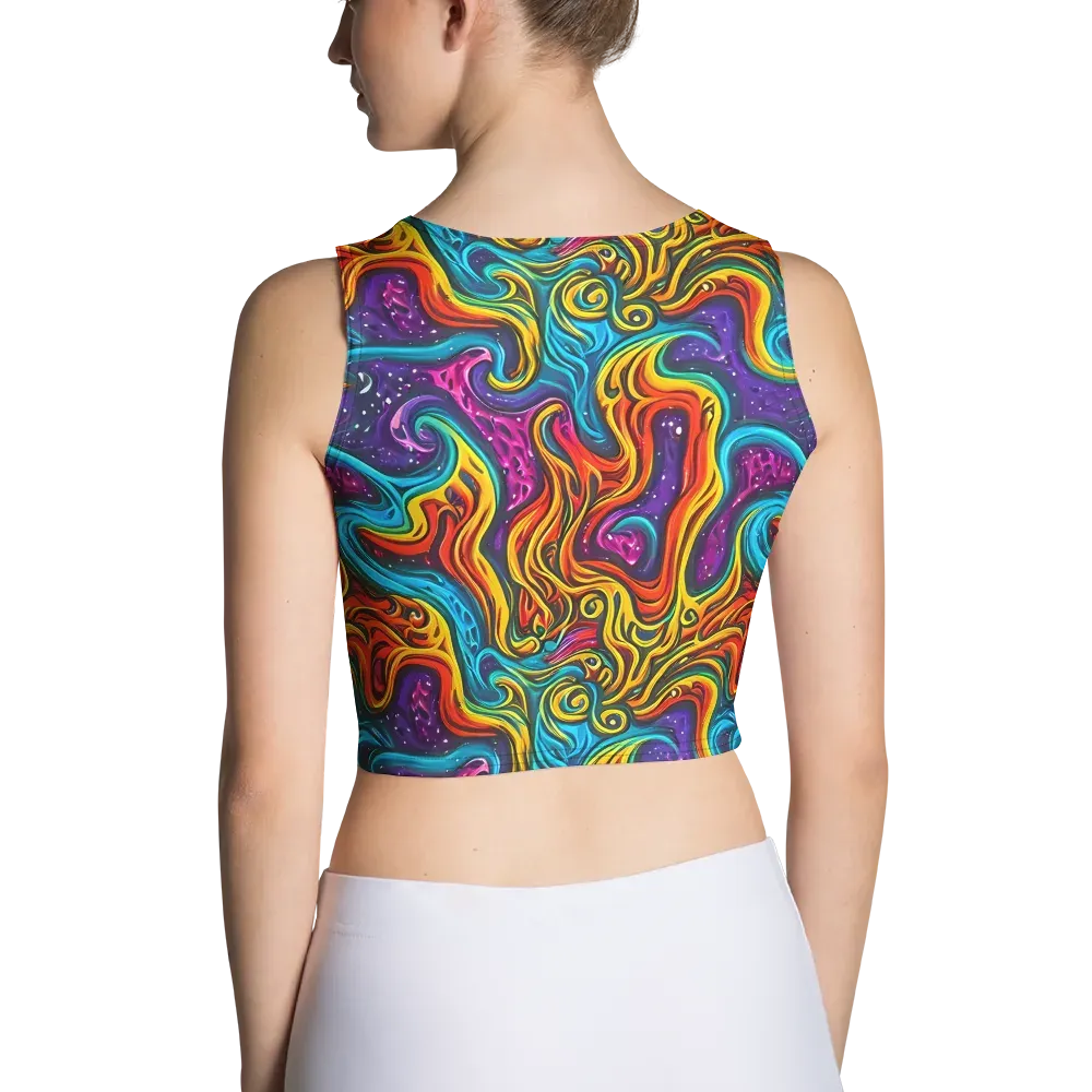 Rainbow Alchemy on Crop Top — Back
