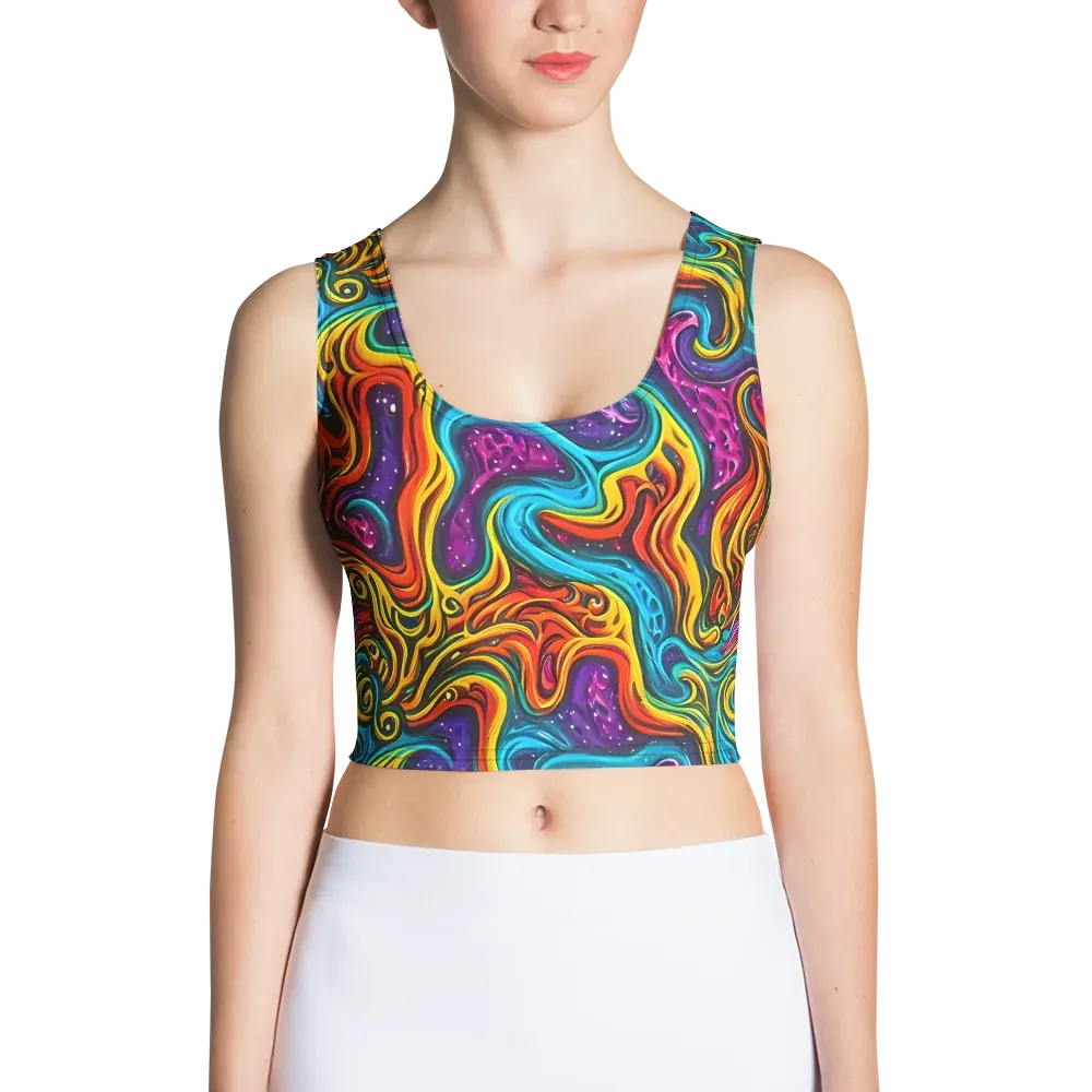 Rainbow Alchemy on Crop Top — Front