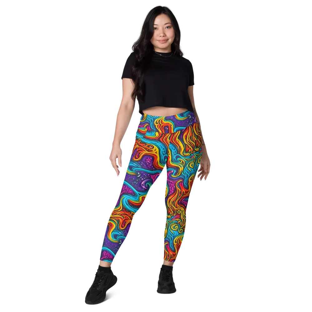 Rainbow Alchemy on Leggings with Pockets — Front