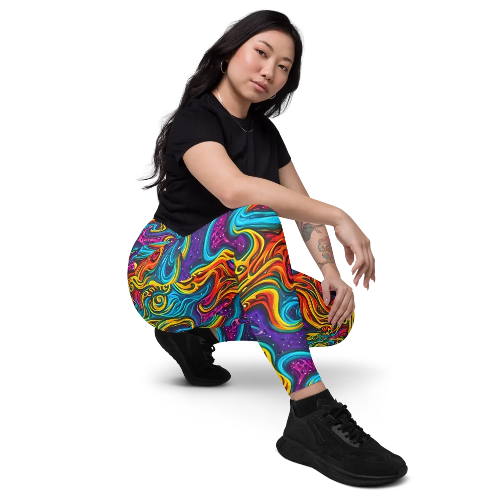 Rainbow Alchemy on Leggings with Pockets — Right Front