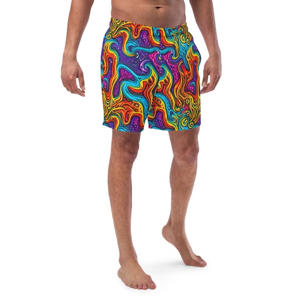Rainbow Alchemy on Swim Trunks — Front