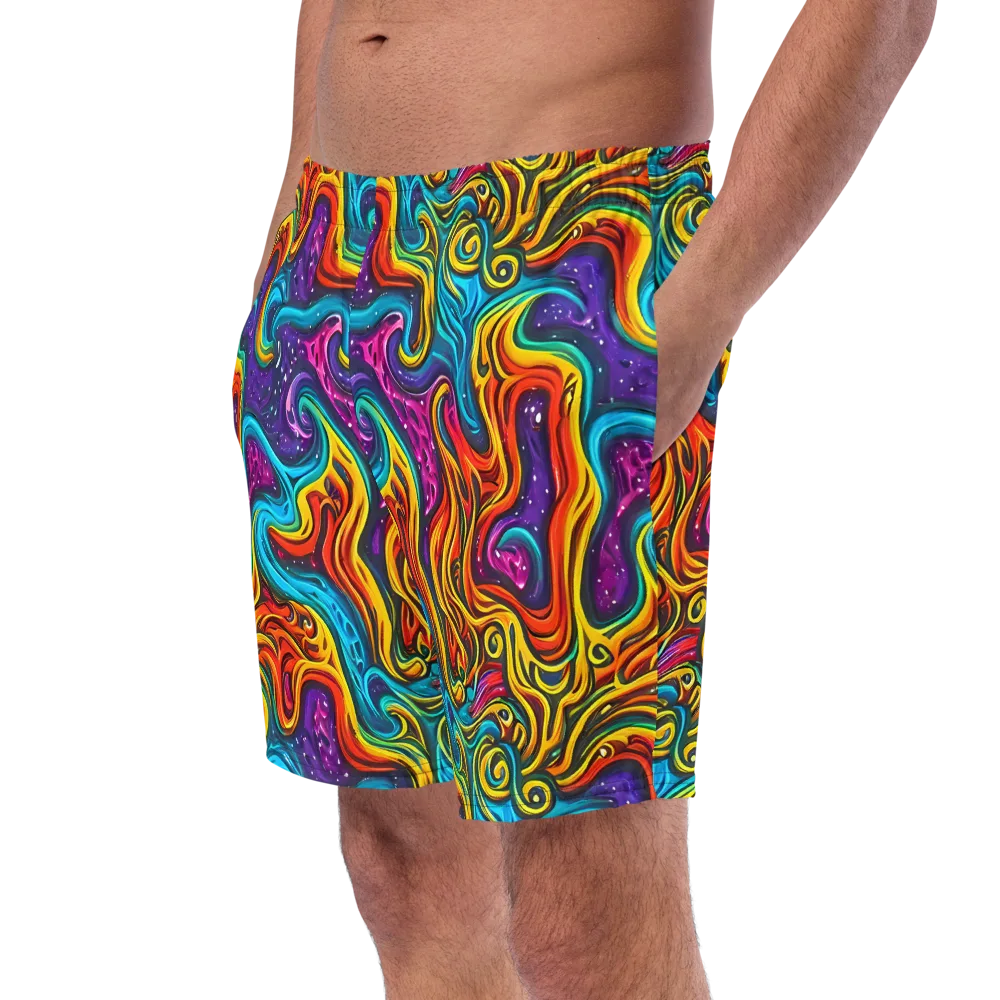 Rainbow Alchemy on Swim Trunks — Left Front