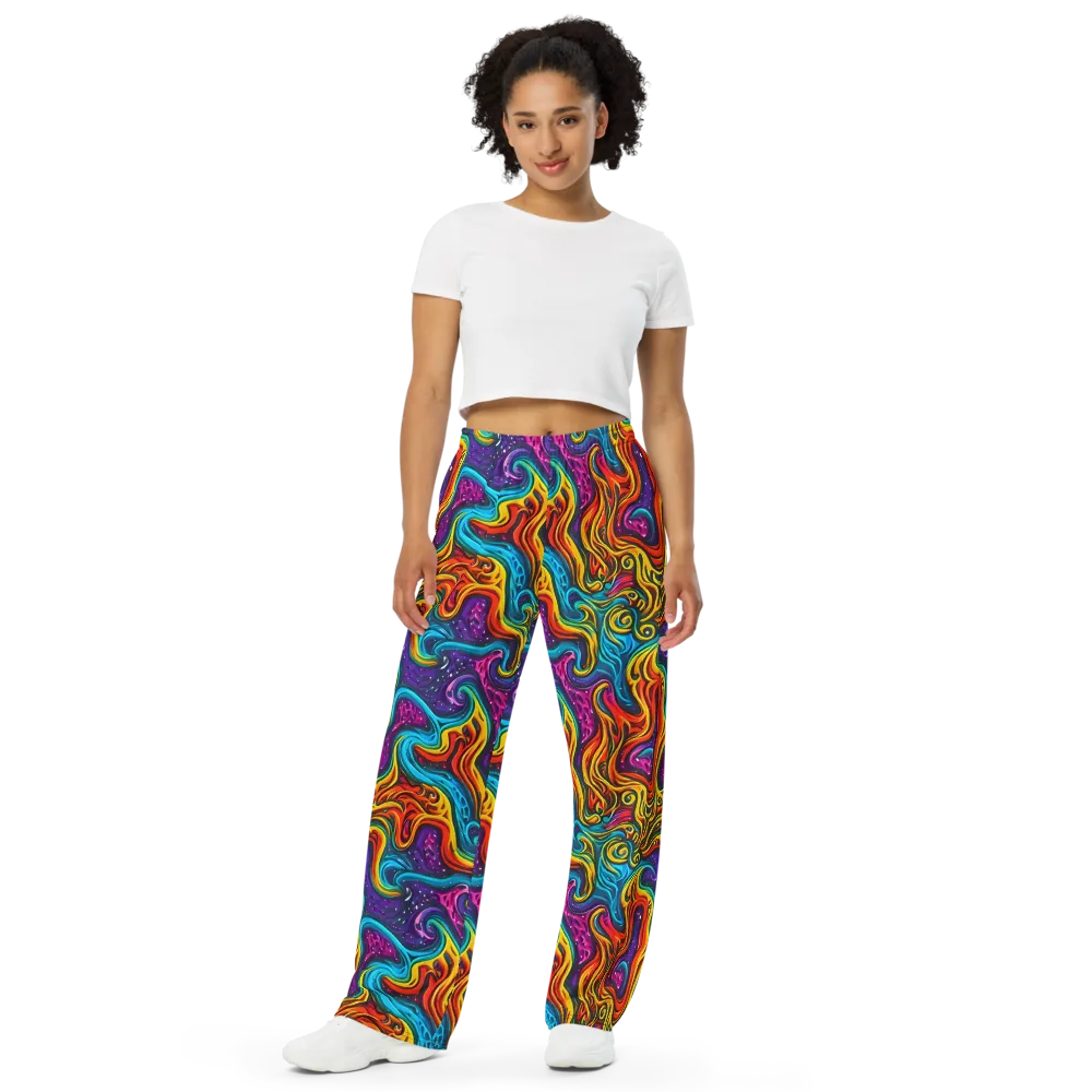 Rainbow Alchemy on Wide-Leg Pants — Front