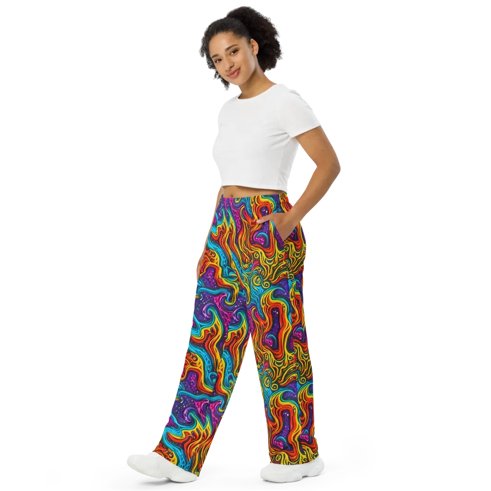 Rainbow Alchemy on Wide-Leg Pants — Left Front
