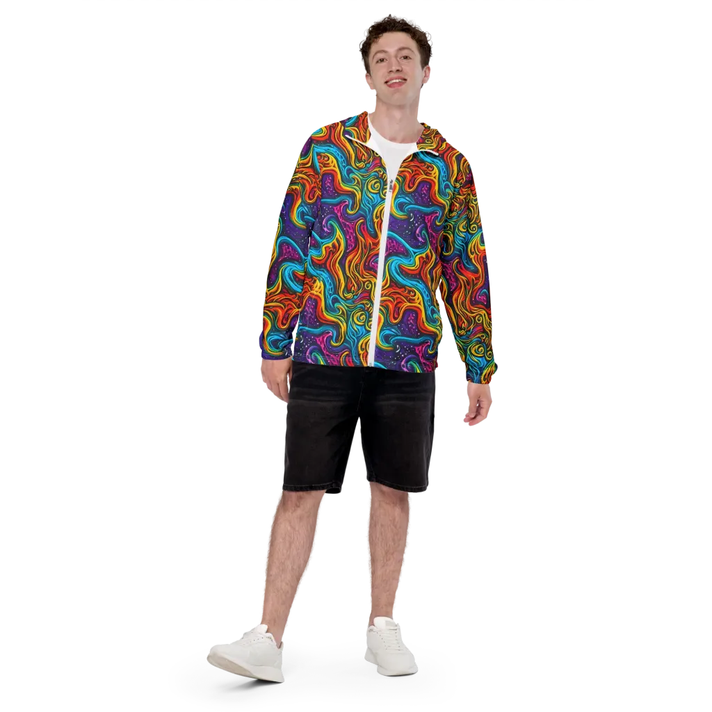 Rainbow Alchemy on Men's Windbreaker — Front