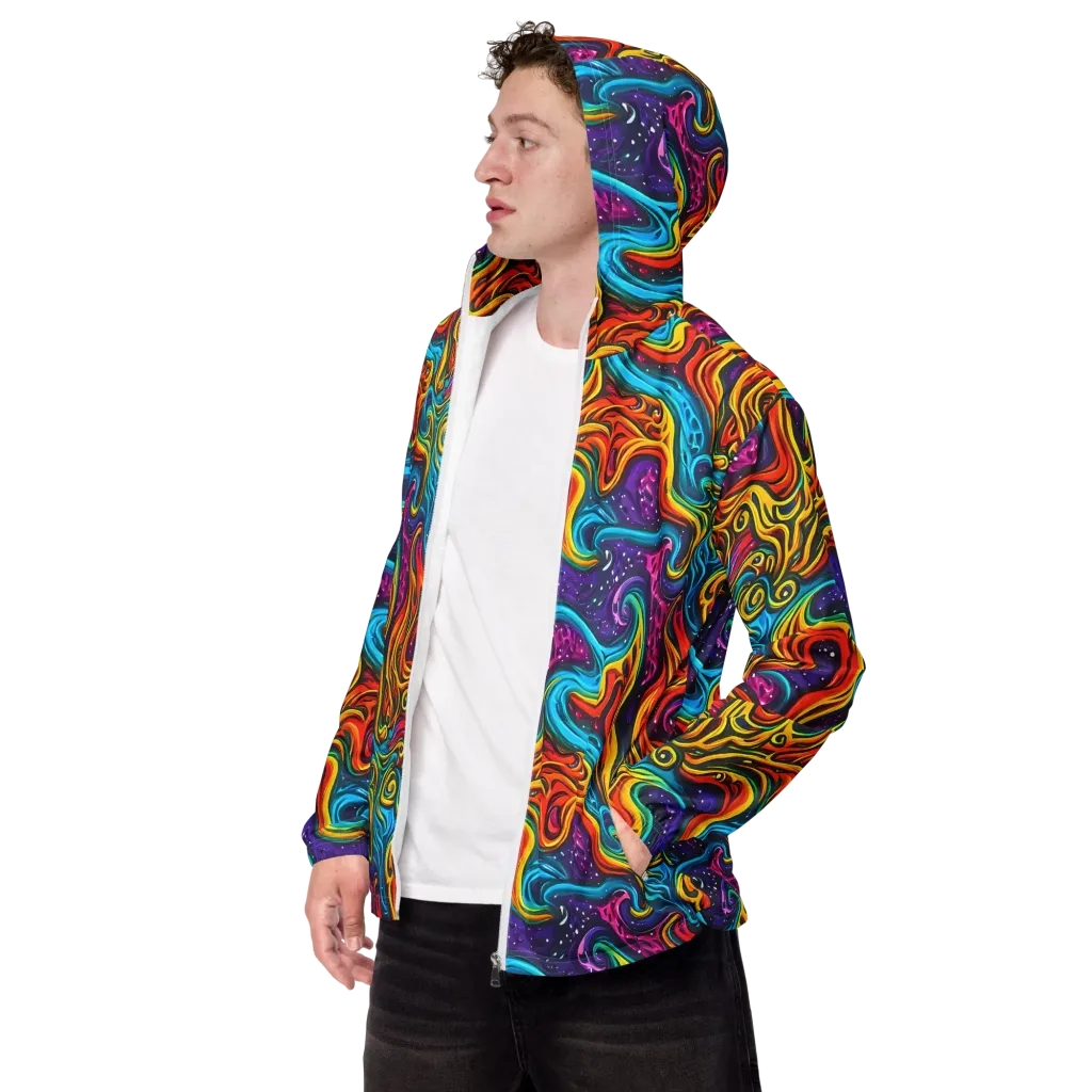 Rainbow Alchemy on Men's Windbreaker — Left Front