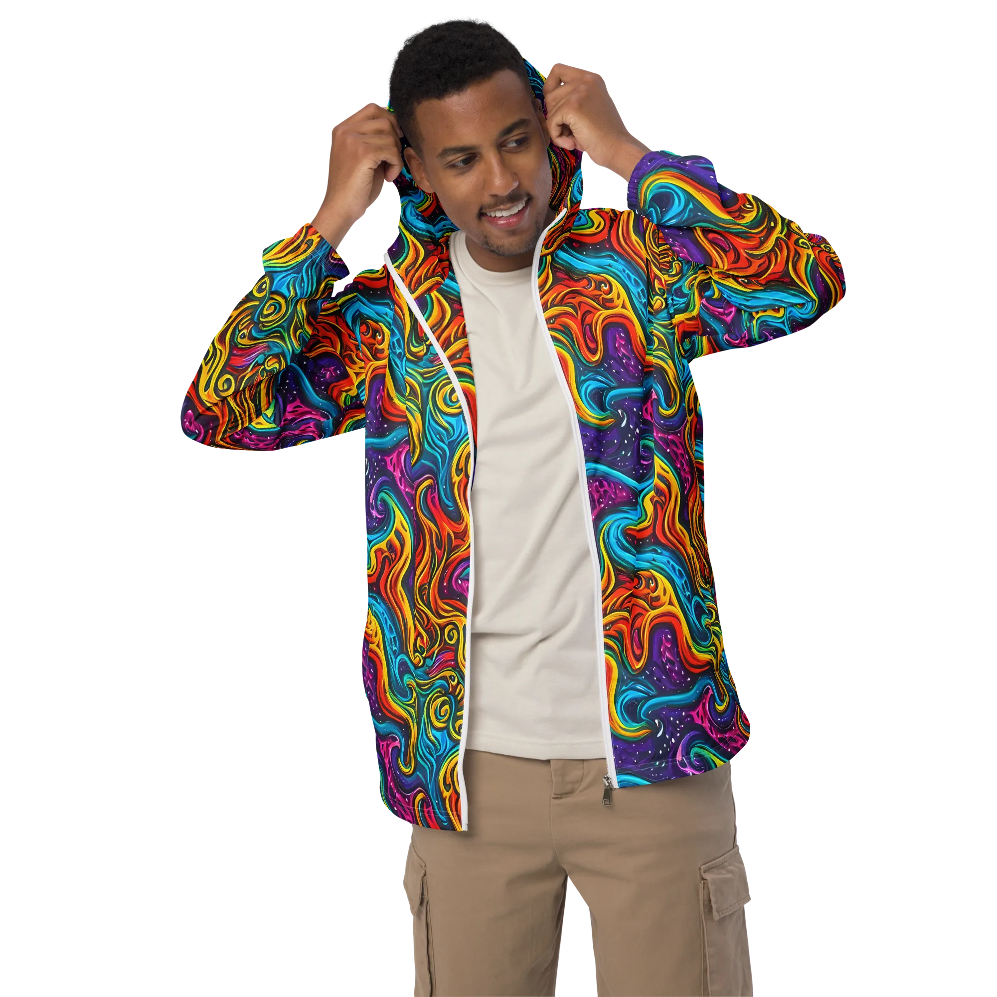 Rainbow Alchemy on Men's Windbreaker — Front