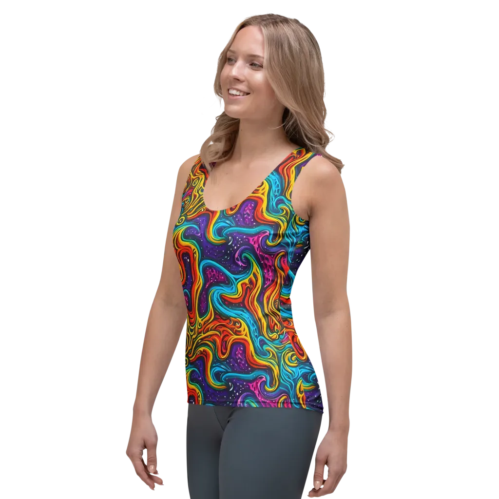 Rainbow Alchemy on Women's Tank Top — Left Front
