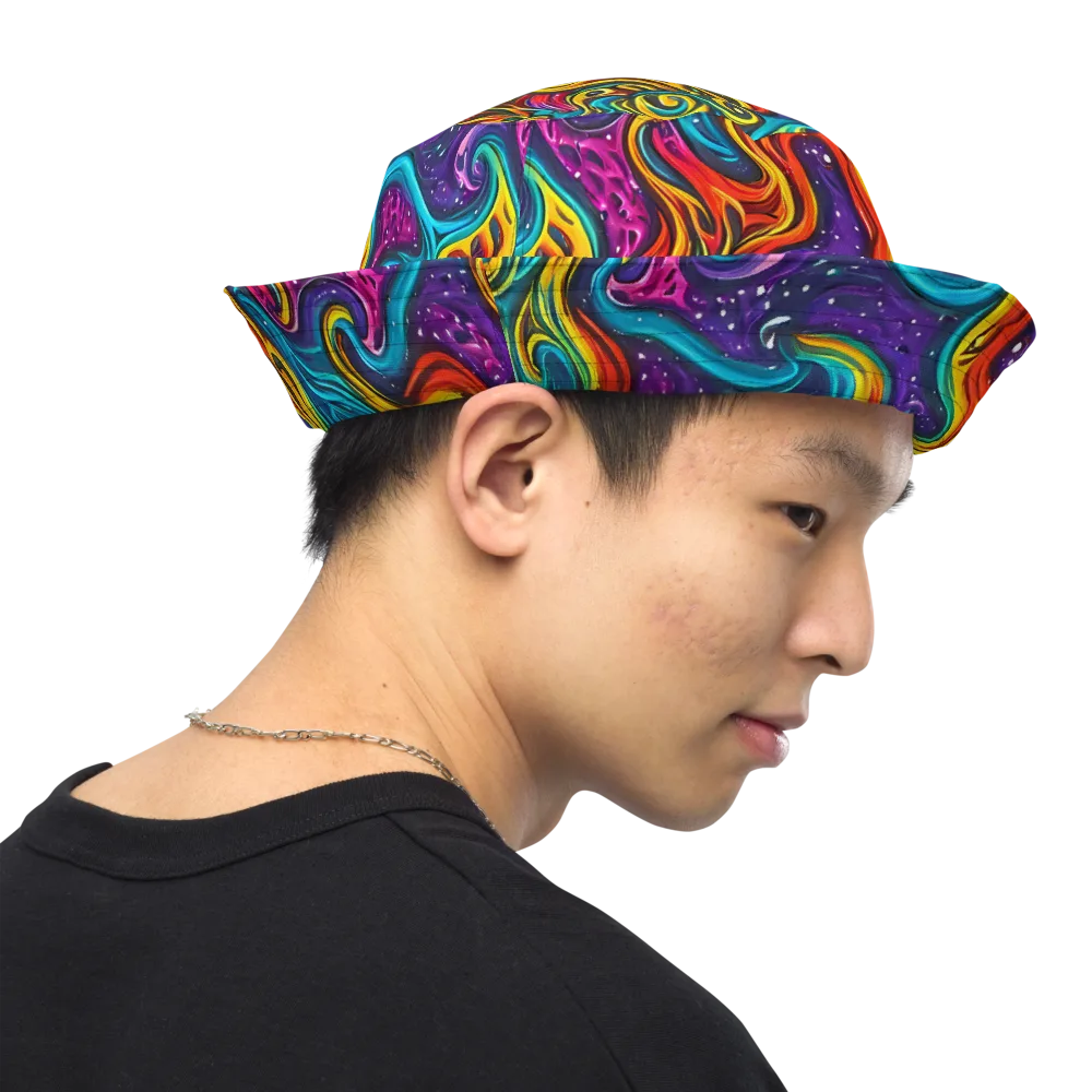 Rainbow Alchemy on Reversible Bucket Hat — Right Outside