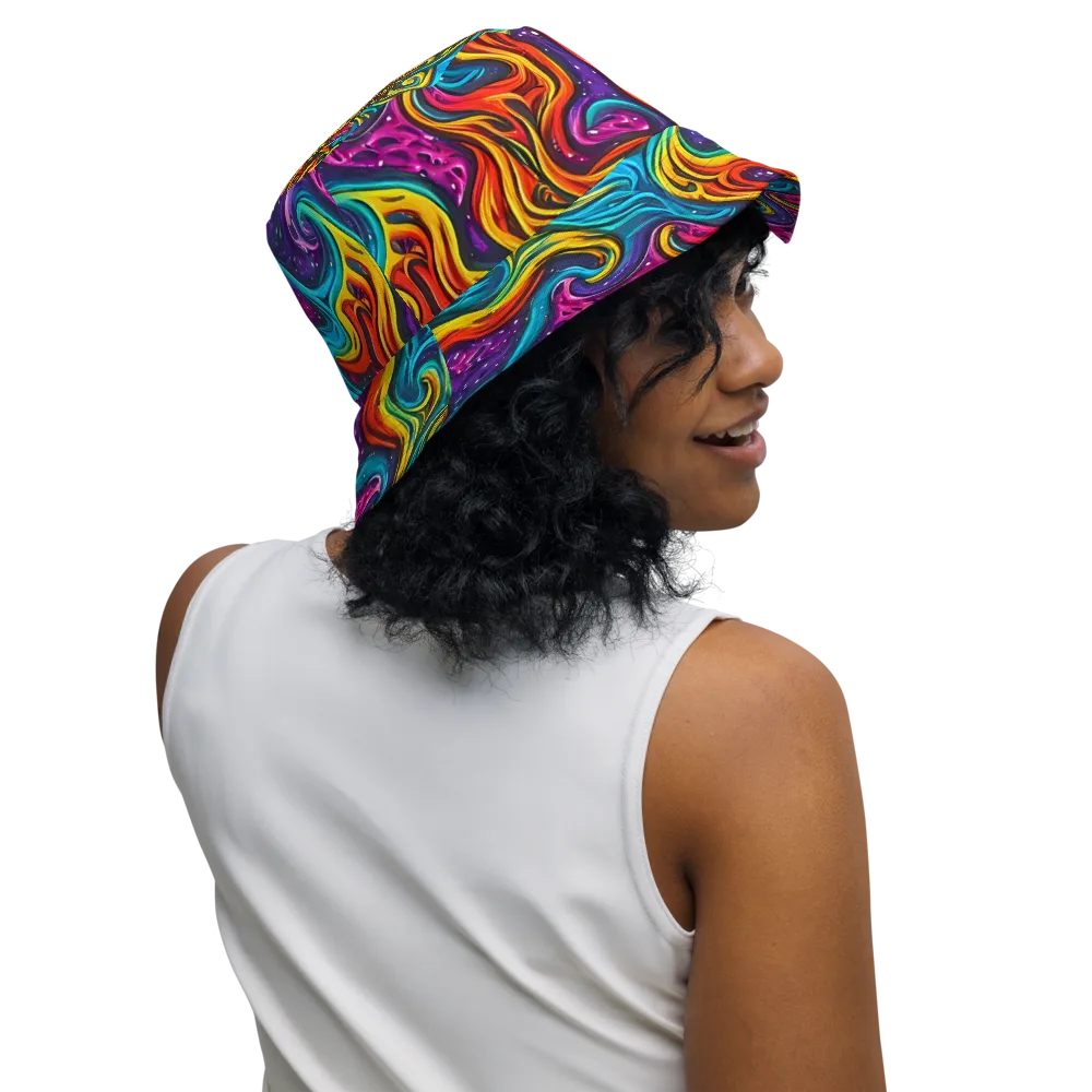 Rainbow Alchemy on Reversible Bucket Hat — Right Outside