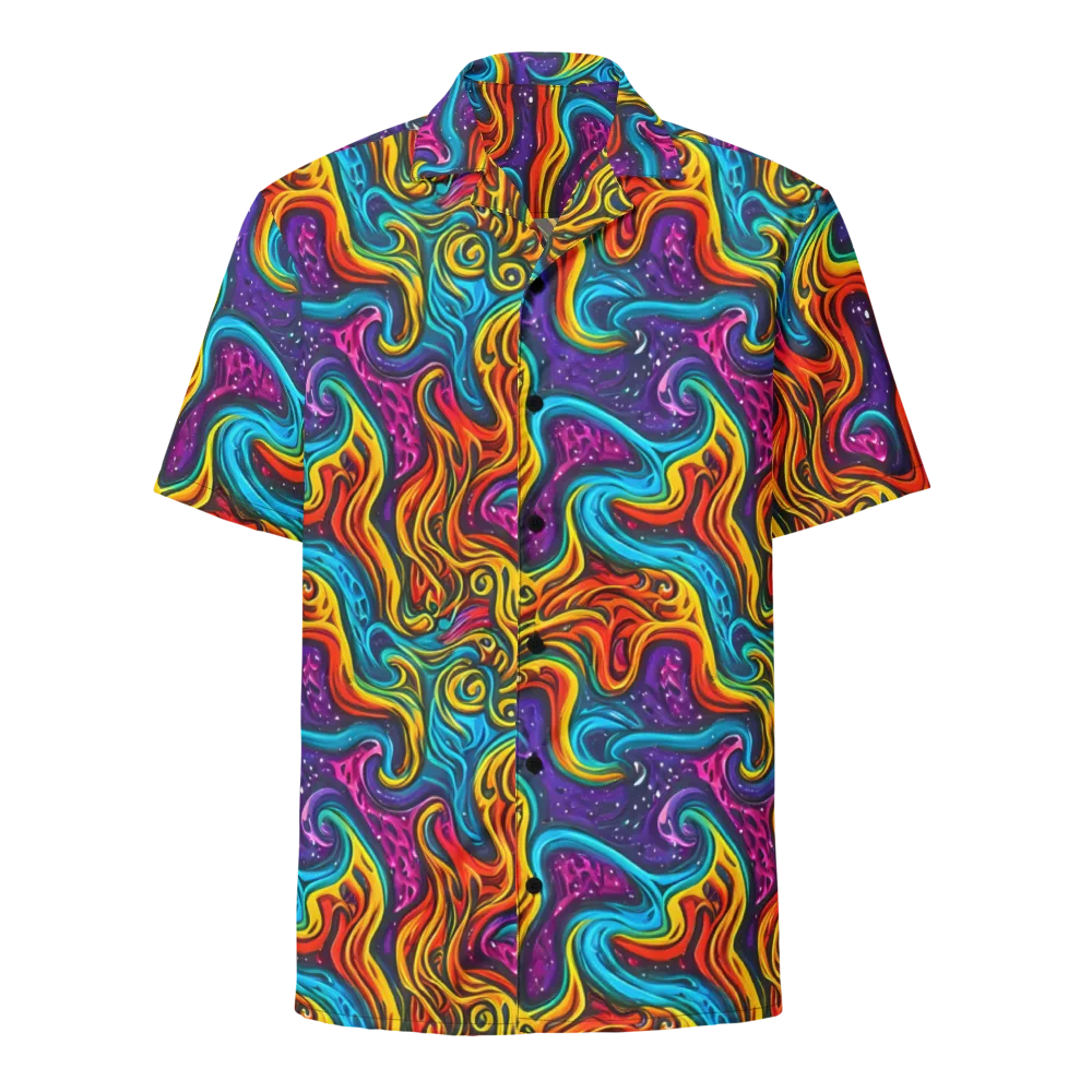 Rainbow Alchemy on Button Shirt — Front