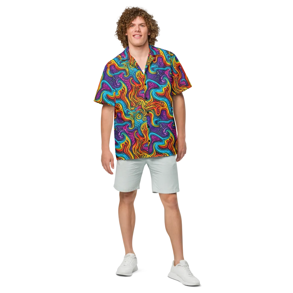 Rainbow Alchemy on Button Shirt — Front