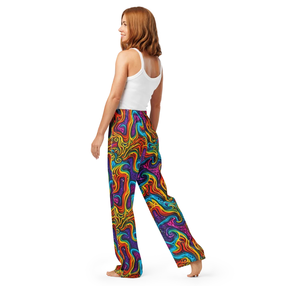 Rainbow Alchemy on Women's Pajama Pants — Back
