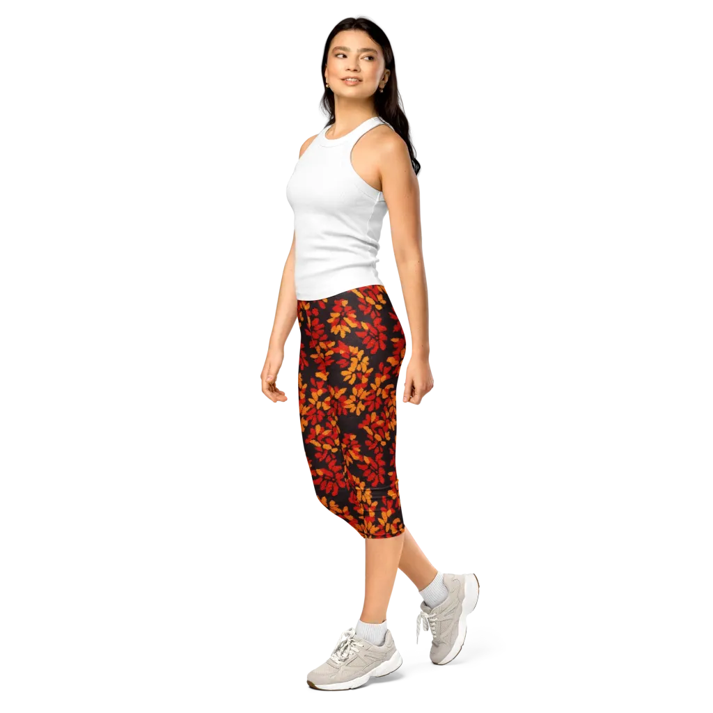 Emberleaf on Capri Leggings — Left Front