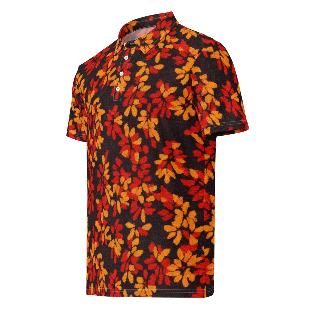 Emberleaf on Men's Slim Fit Polo Shirt — Left Front
