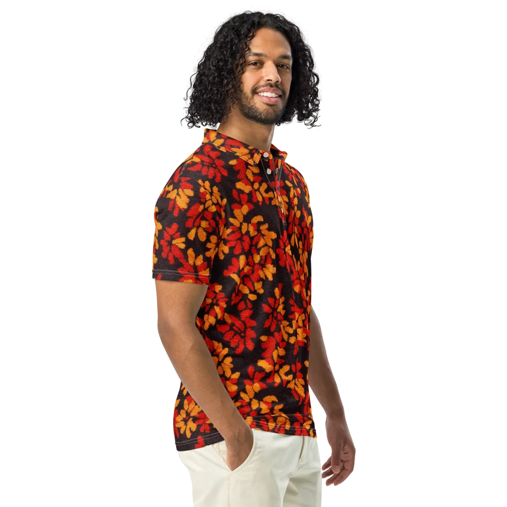 Emberleaf on Men's Slim Fit Polo Shirt — Right Front
