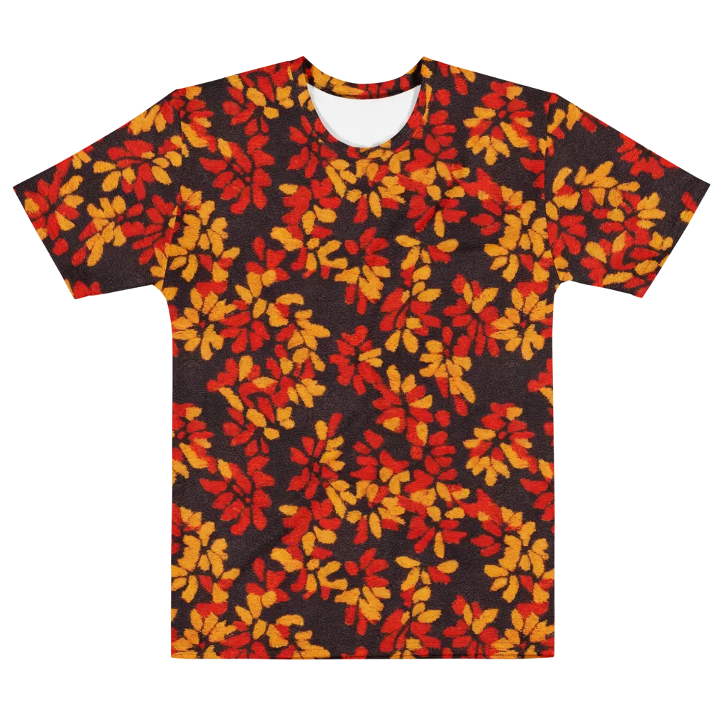 Emberleaf on Men's Cotton Crew Neck T-Shirt — Front