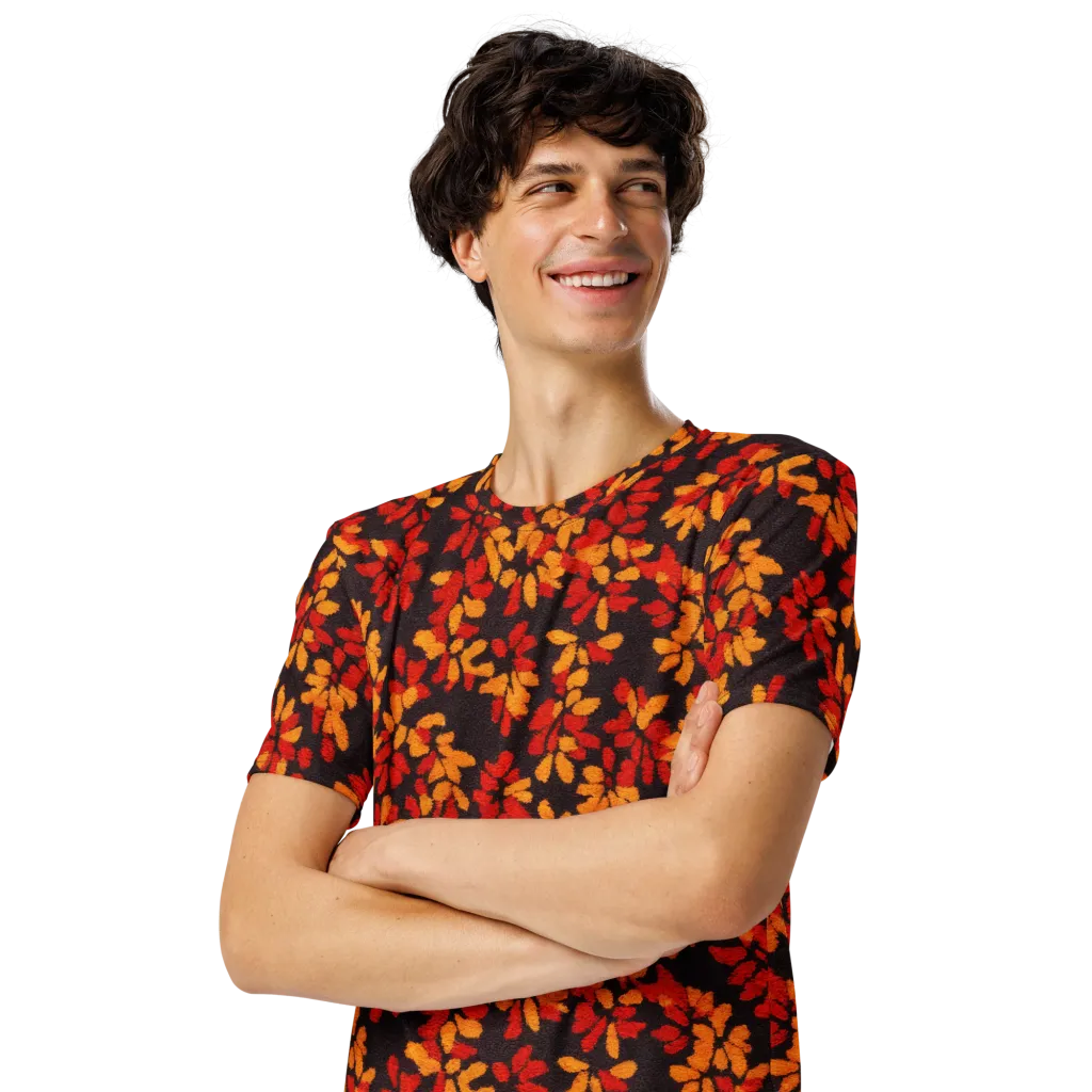 Emberleaf on Men's Crew Neck T-Shirt — Left Front