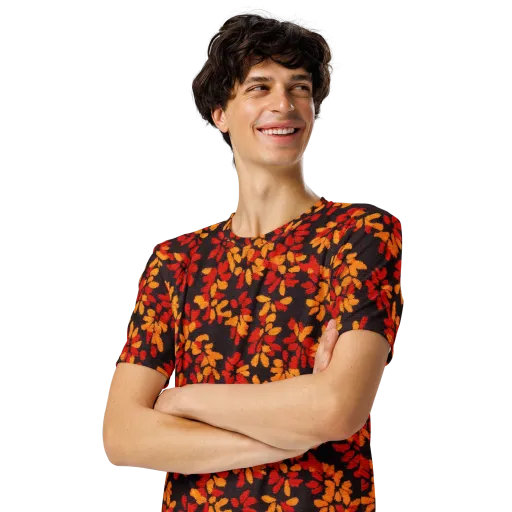 Emberleaf on a Men's Crew Neck T-Shirt
