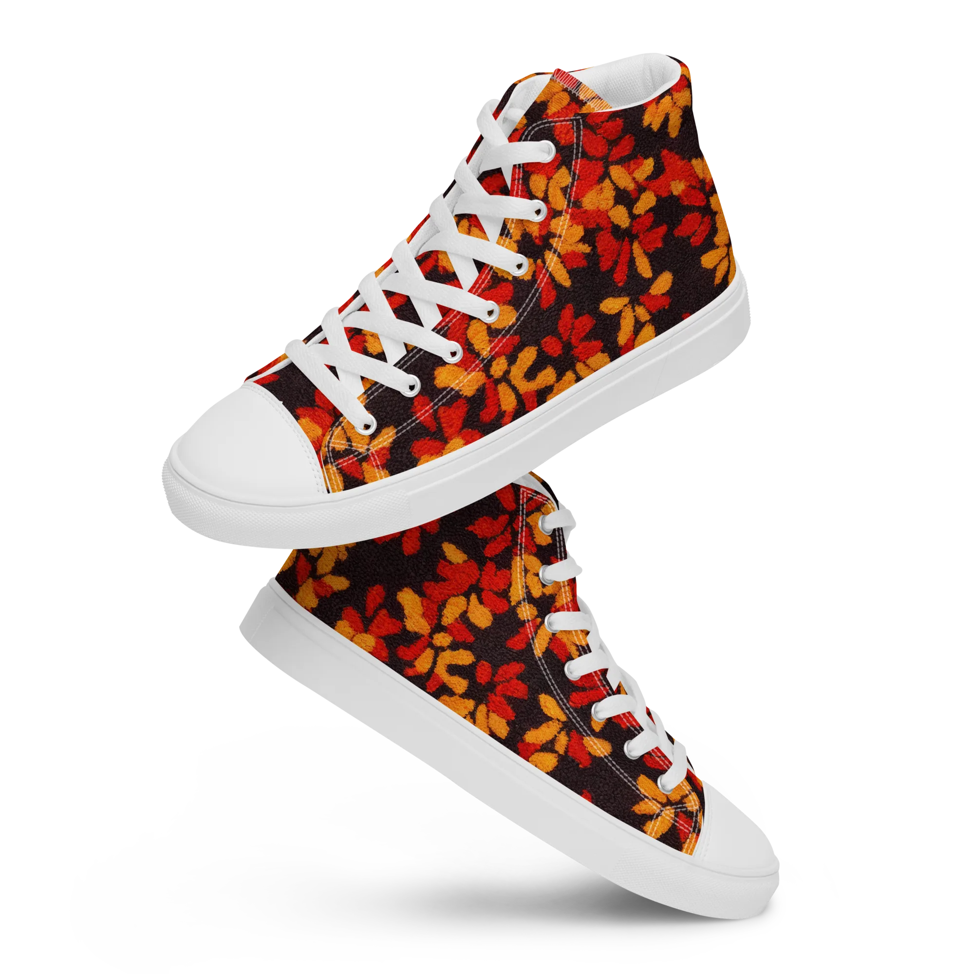 Emberleaf on Men's High Top Canvas Shoes — Front