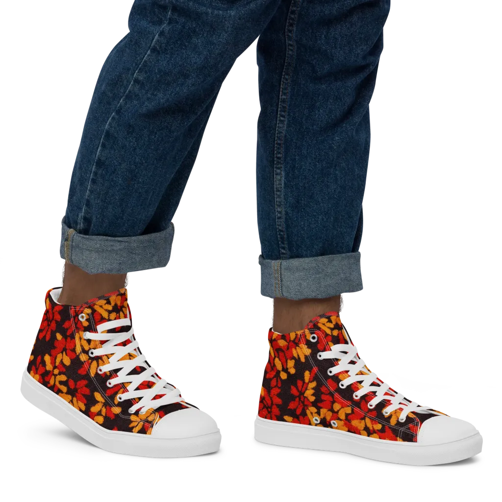 Emberleaf on Men's High Top Canvas Shoes — Right