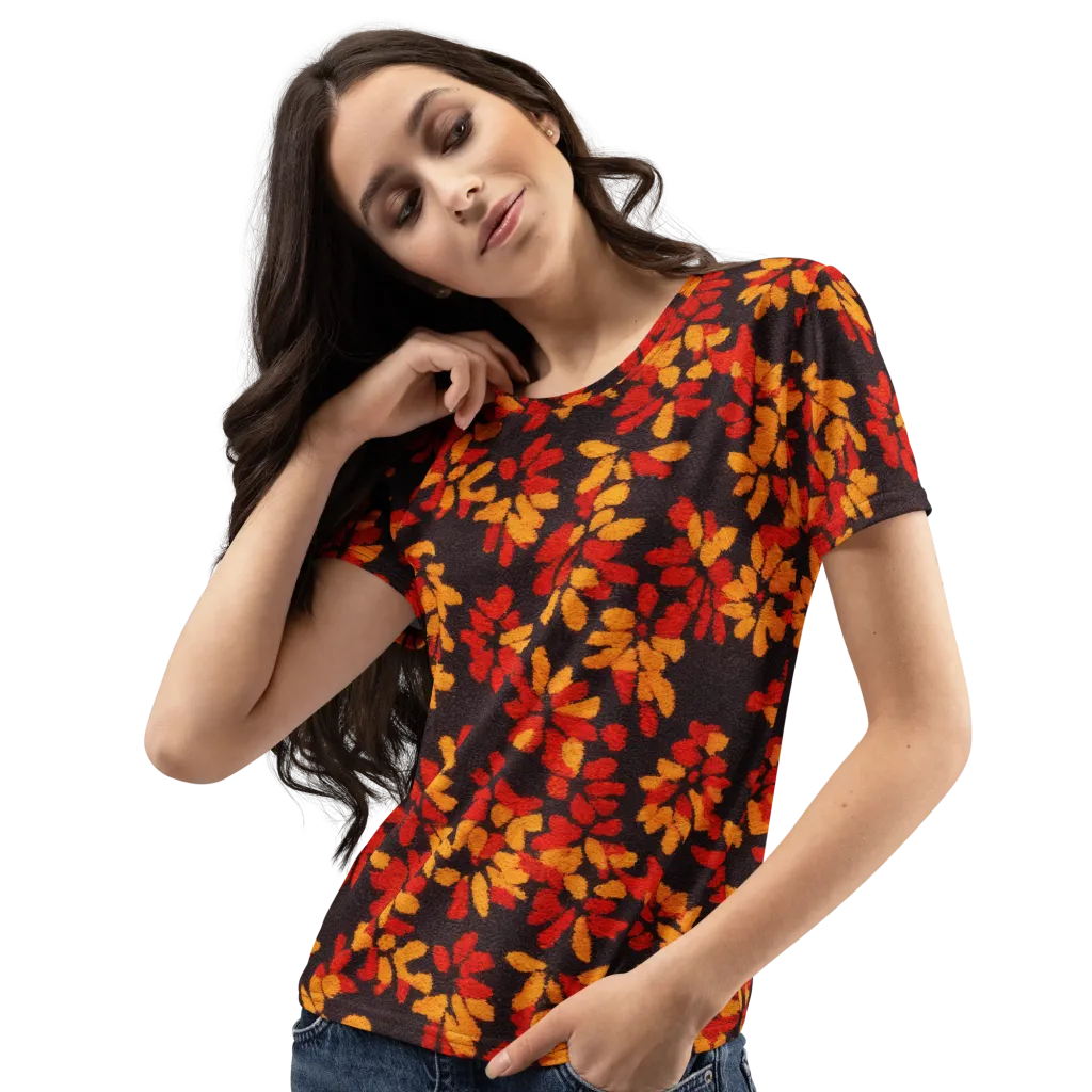 Emberleaf on Women's Crew Neck T-Shirt — Left Front