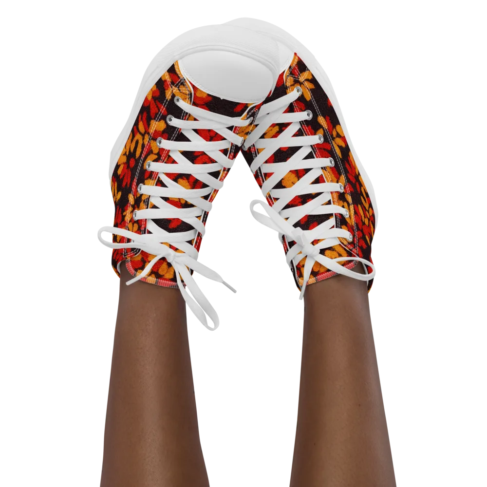 Emberleaf on Women's High Top Canvas Shoes — Front