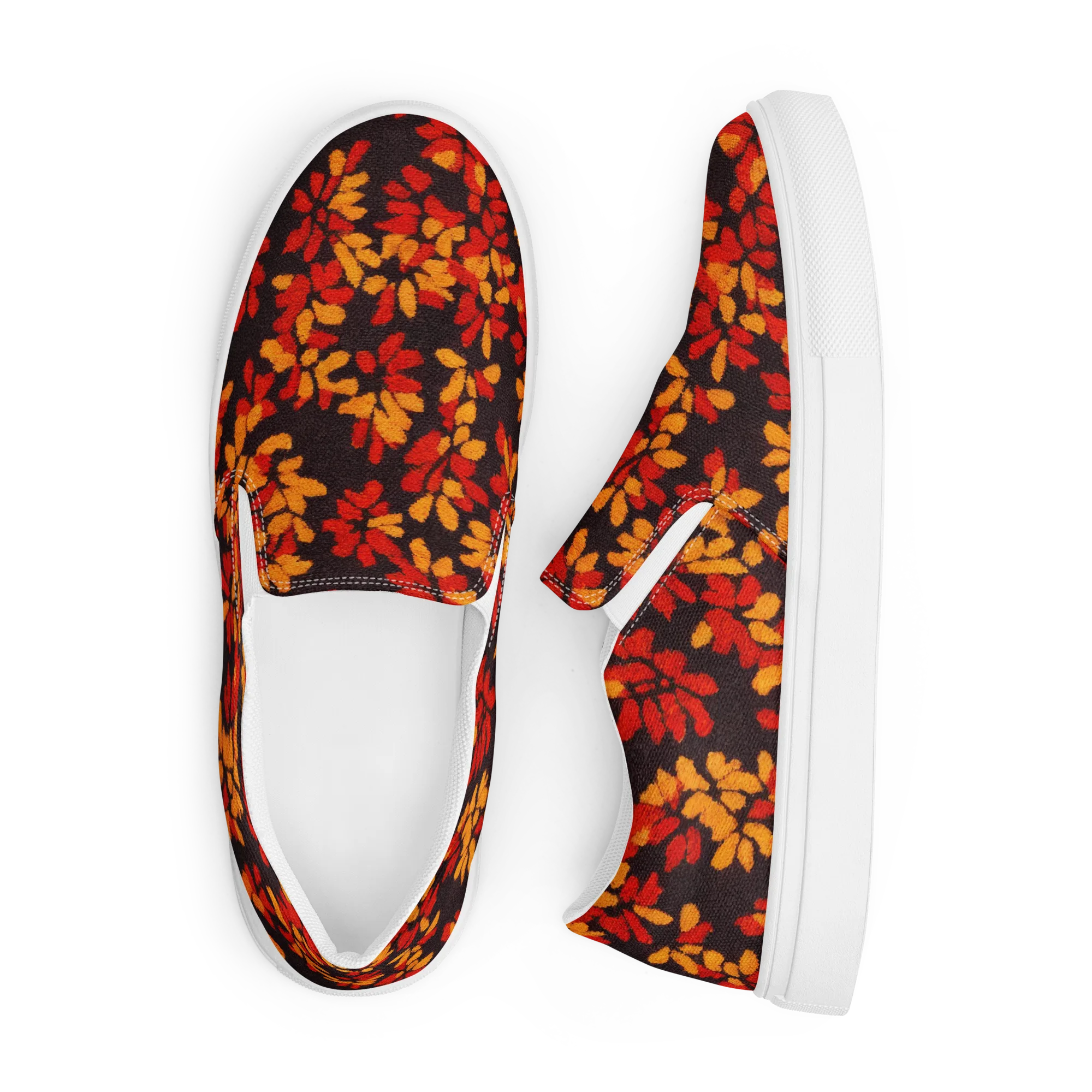Emberleaf on Men's Slip-On Canvas Shoes — Front