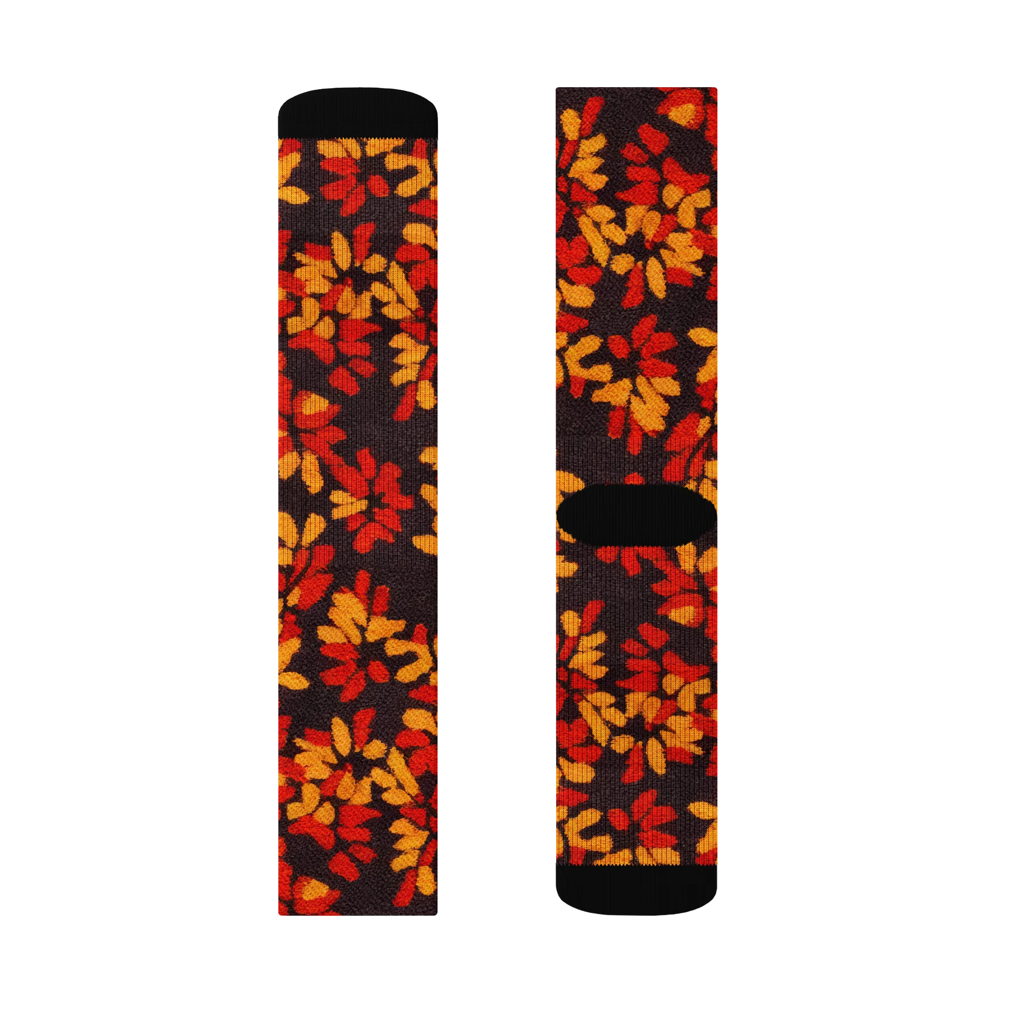 Emberleaf on Socks — Left Sock