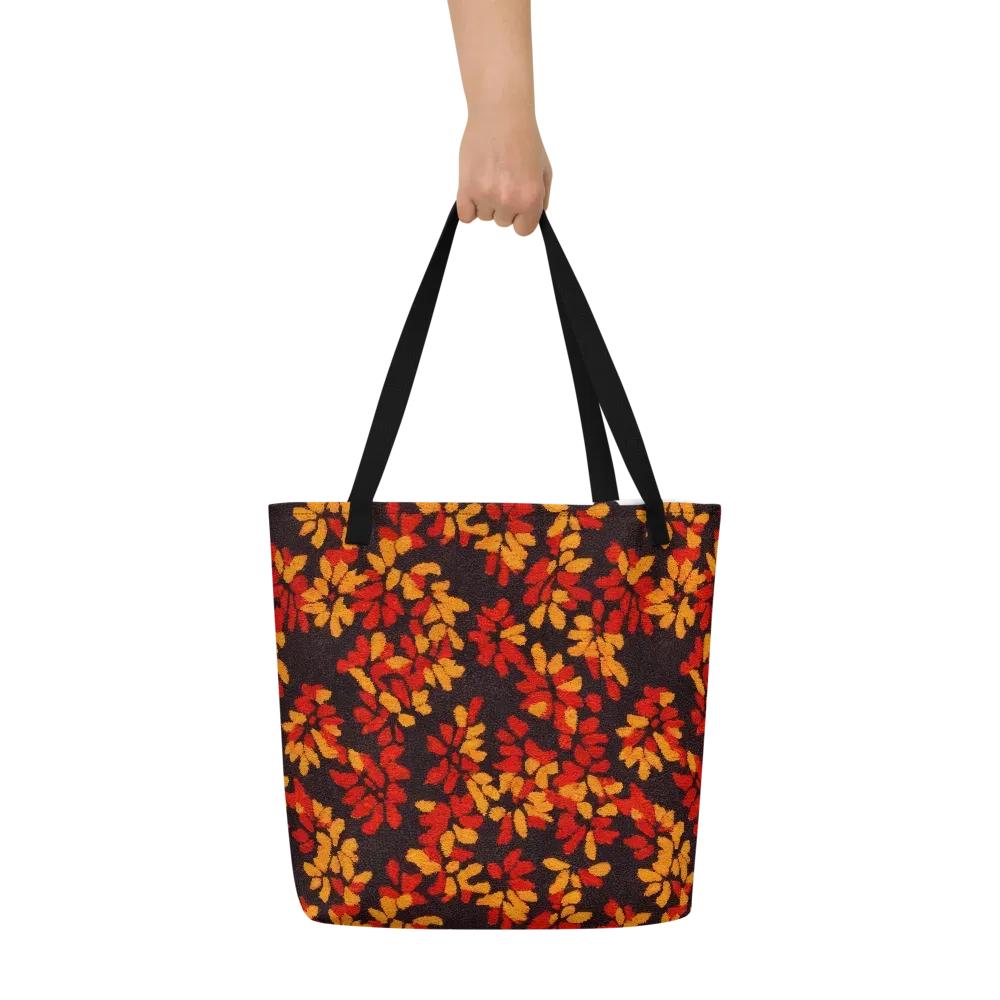 Emberleaf on Large Tote Bag W/ Pocket — Front
