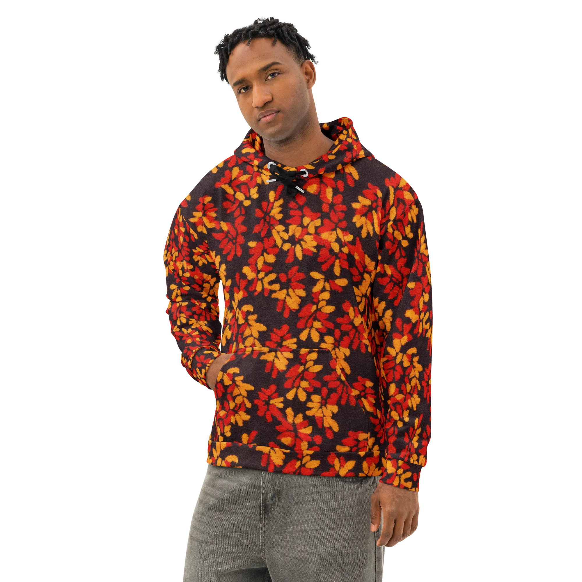Emberleaf on Cotton Hoodie — Left Front