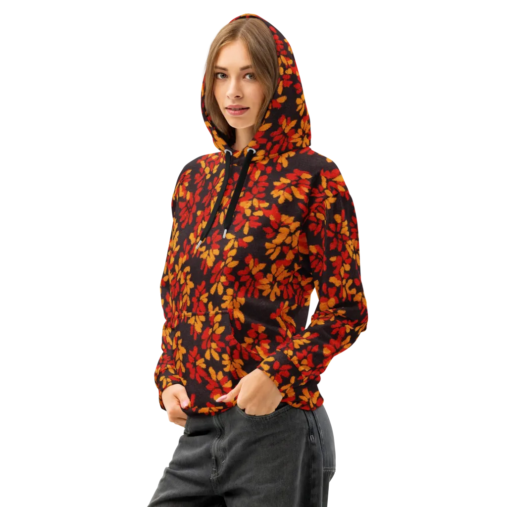 Emberleaf on Cotton Hoodie — Left Front