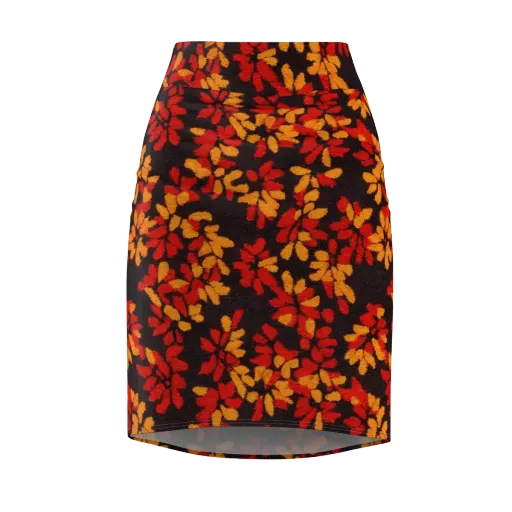 Emberleaf on a Pencil Skirt