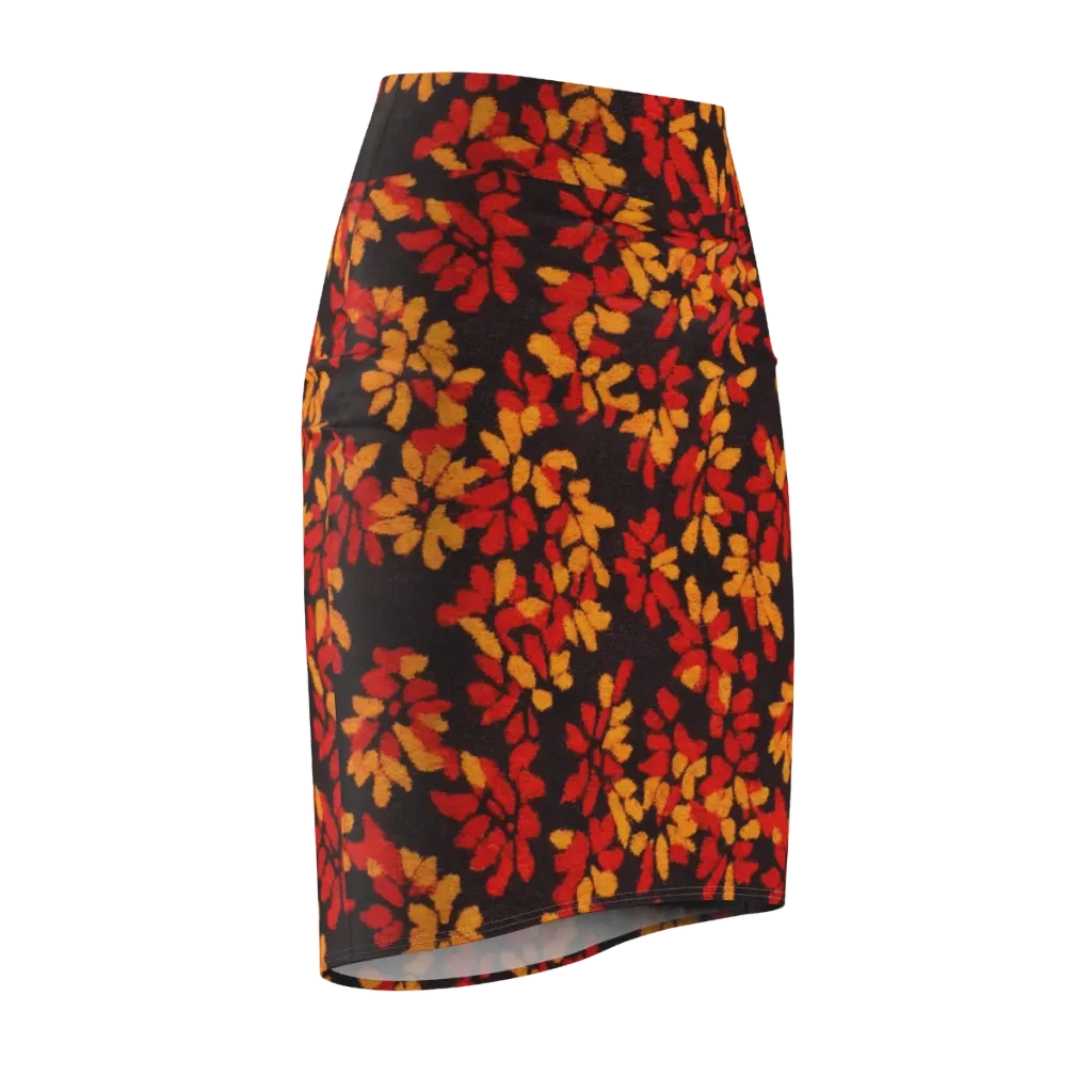 Emberleaf on Pencil Skirt — Front Side