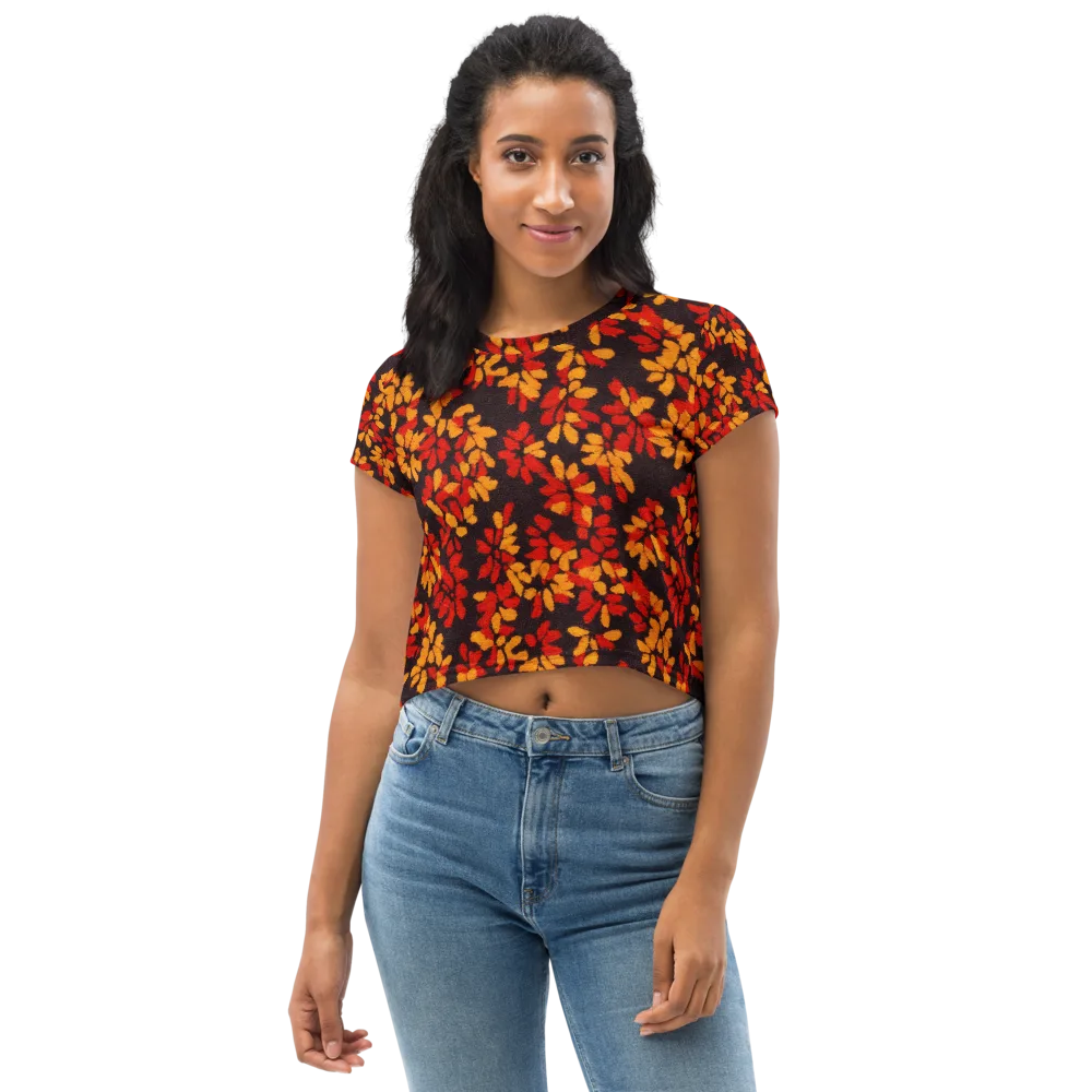Emberleaf on Crop Tee — Front