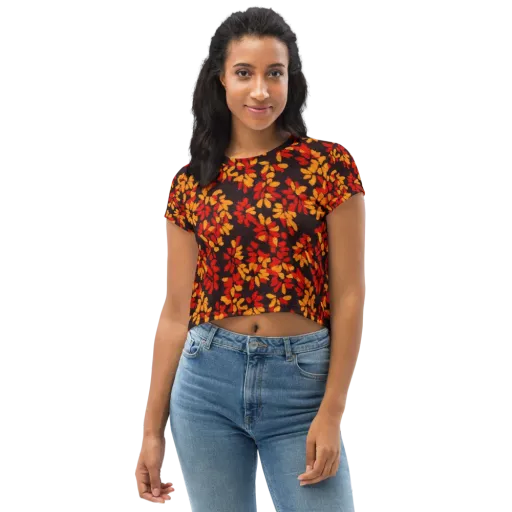 Emberleaf on a Crop Tee