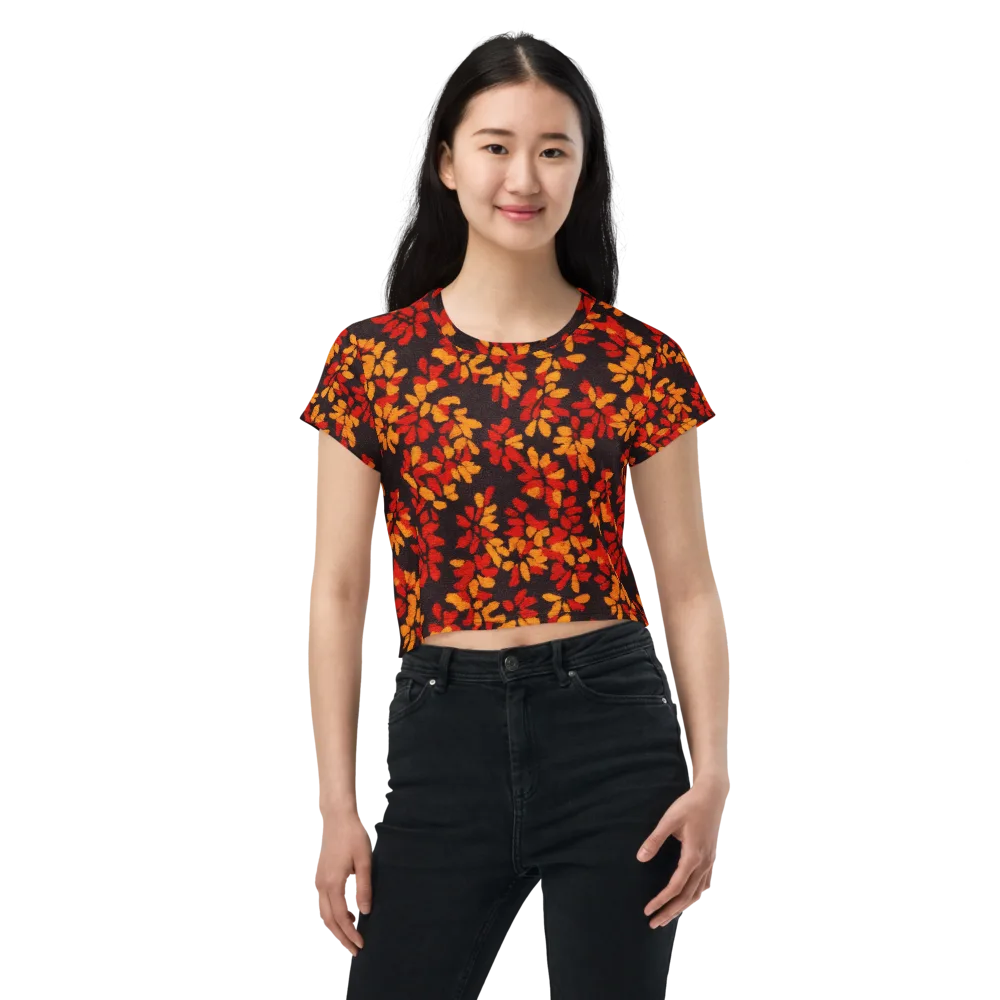 Emberleaf on Crop Tee — Front