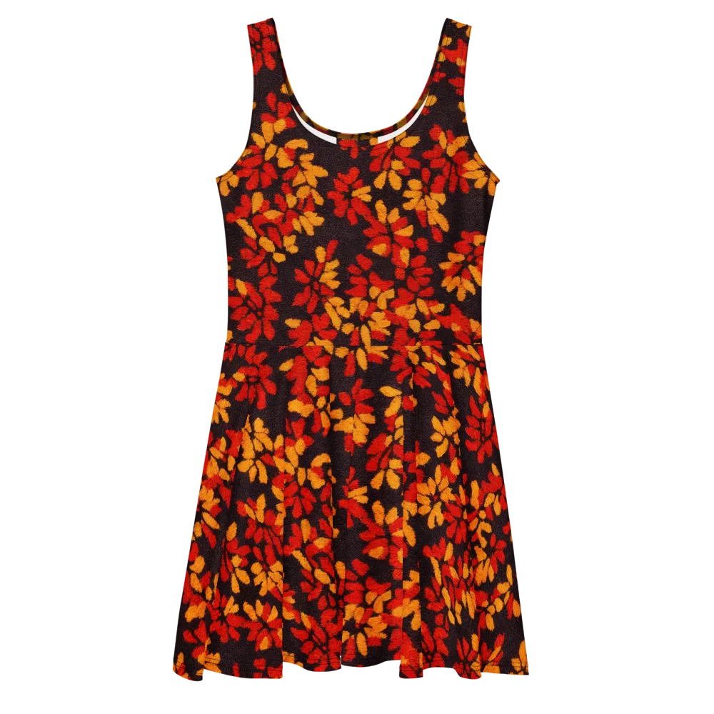 Emberleaf on Skater Dress — Front