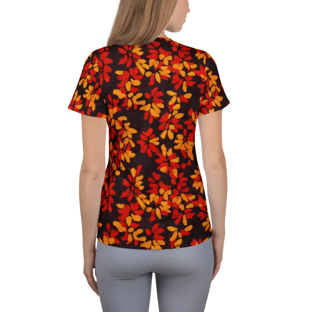 Emberleaf on Women's Athletic T-Shirt — Back