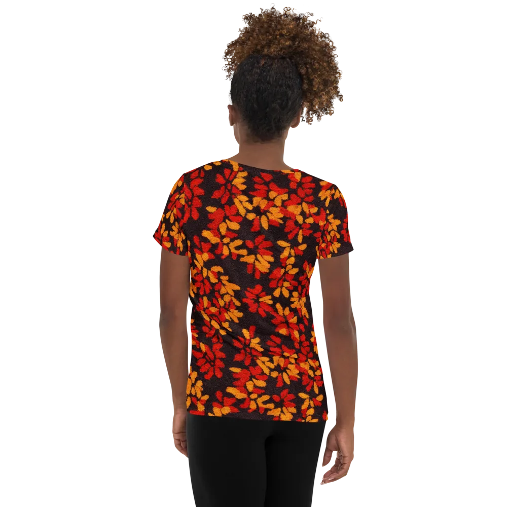 Emberleaf on Women's Athletic T-Shirt — Back