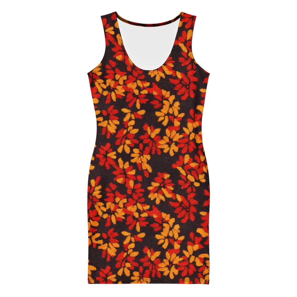 Emberleaf on Bodycon Dress — Front