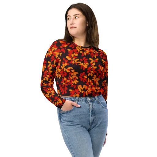 Emberleaf on a Long Sleeve Crop Top