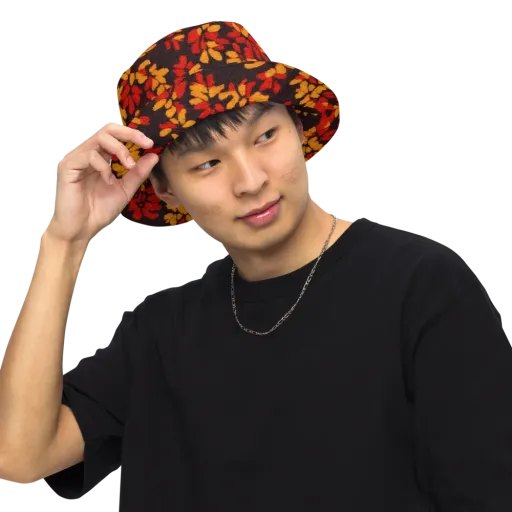Emberleaf on a Reversible Bucket Hat