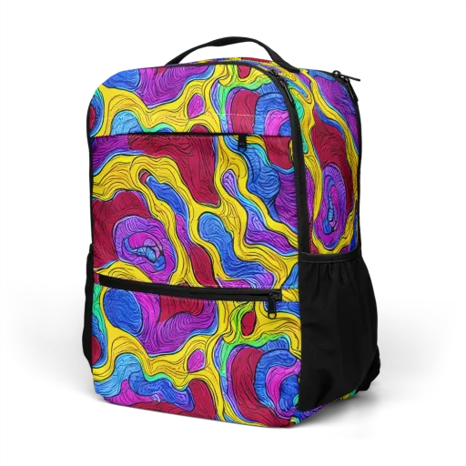 Neon Oceanic on a Utility Backpack