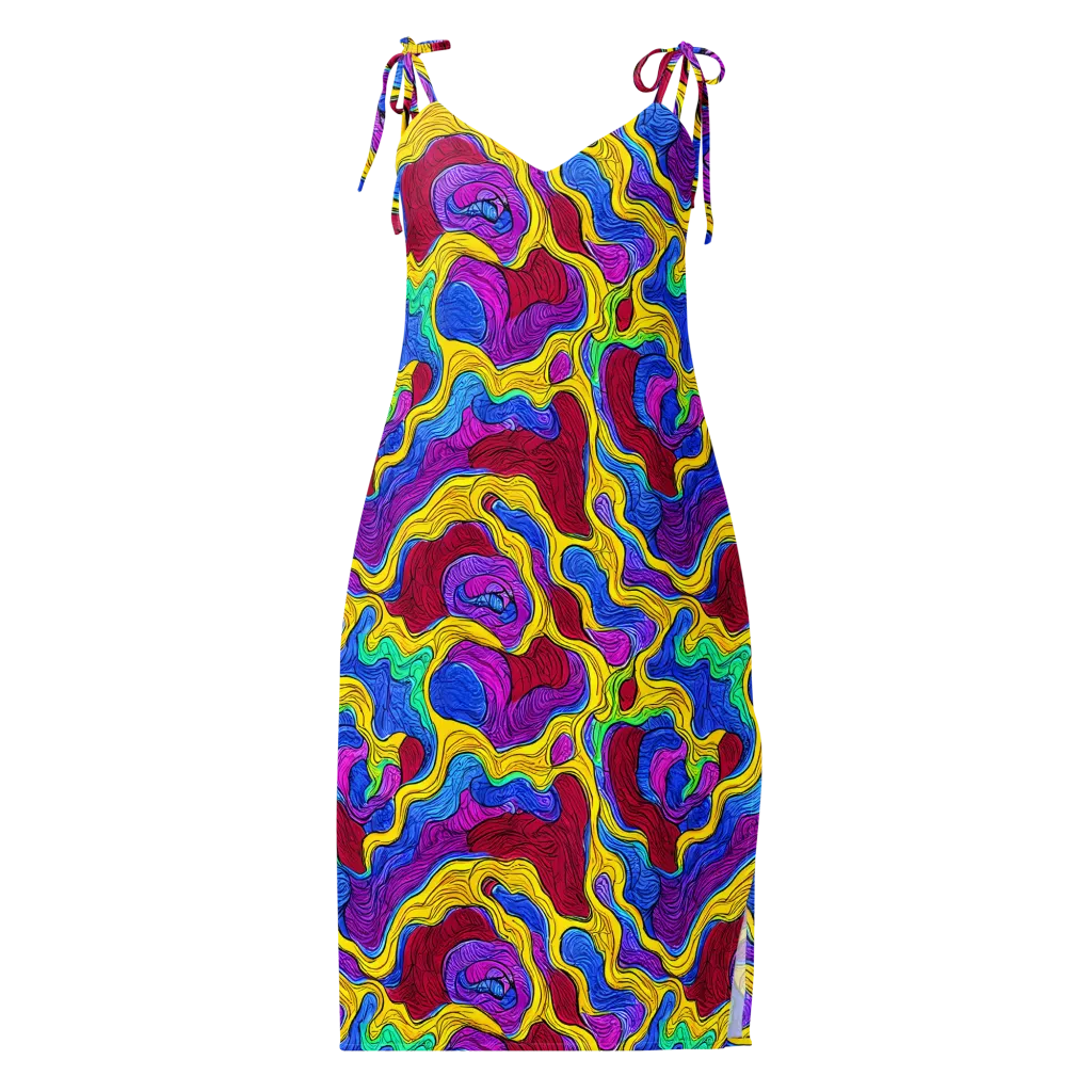 Neon Oceanic on Slip Dress — Front