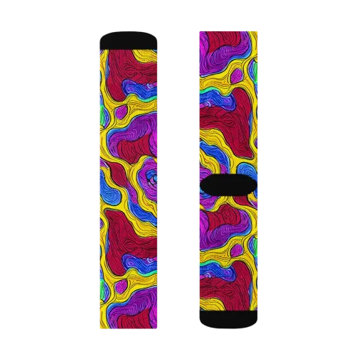 Neon Oceanic on a Socks