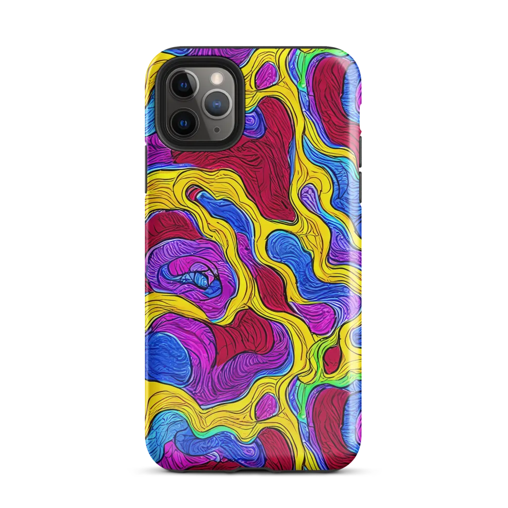 Neon Oceanic on Tough Case for iPhone® — Front