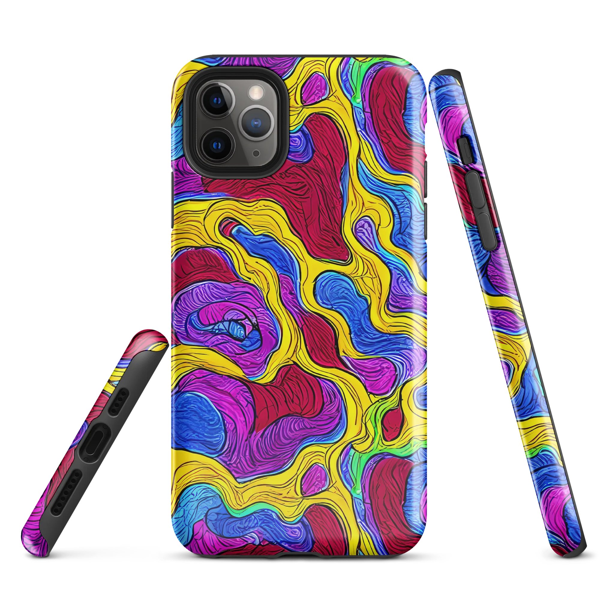 Neon Oceanic on Tough Case for iPhone® — Front