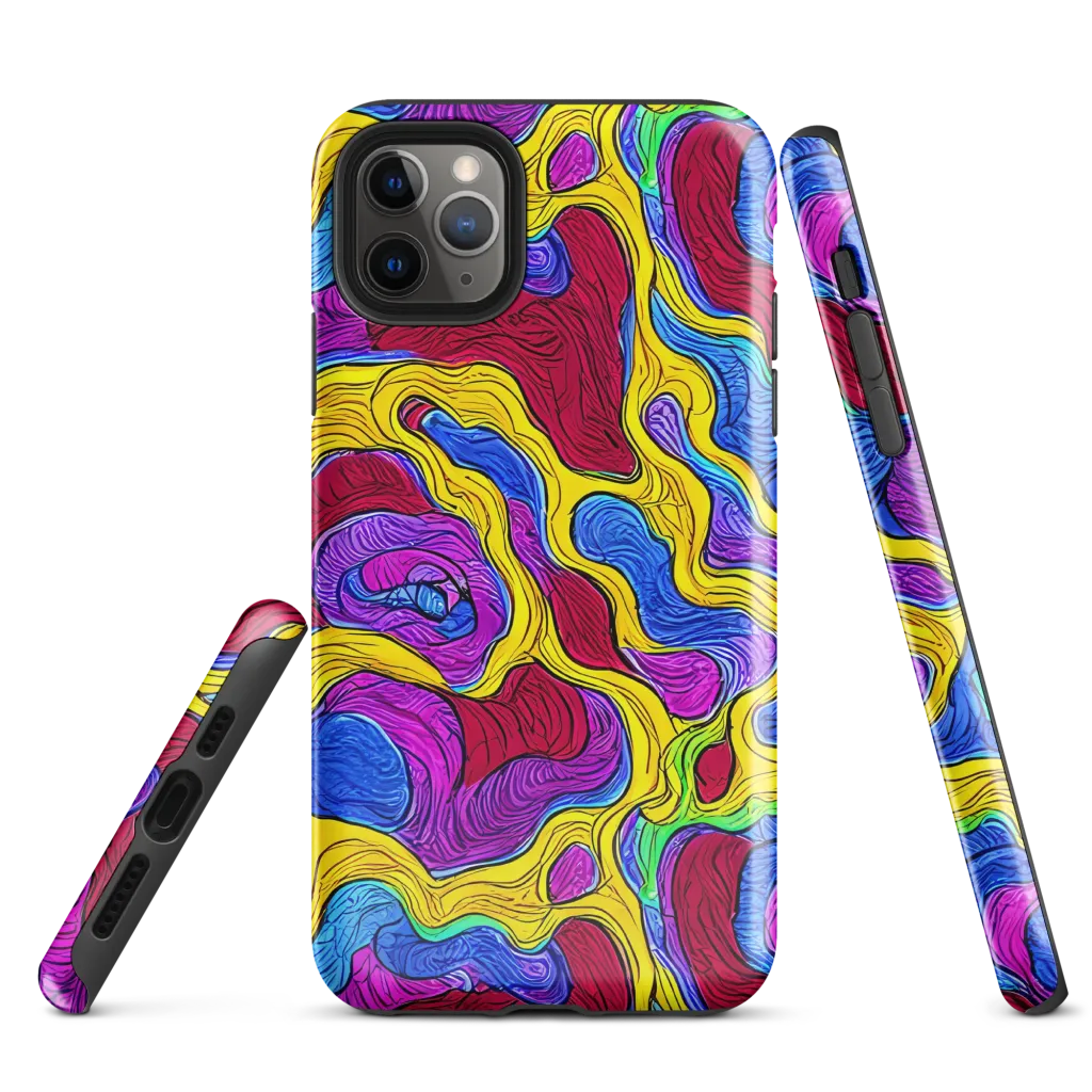 Neon Oceanic on Tough Case for iPhone® — Front