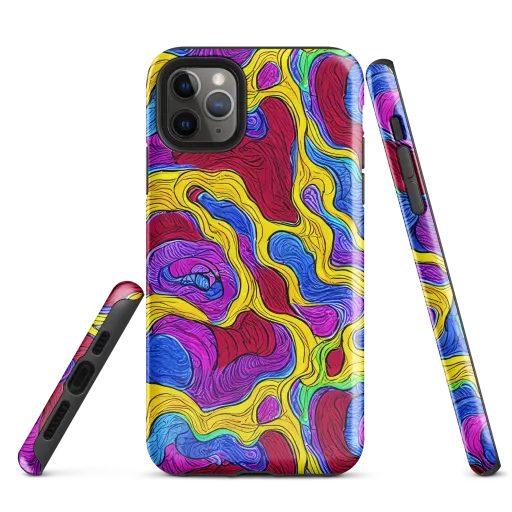 Neon Oceanic on a Tough Case for iPhone®